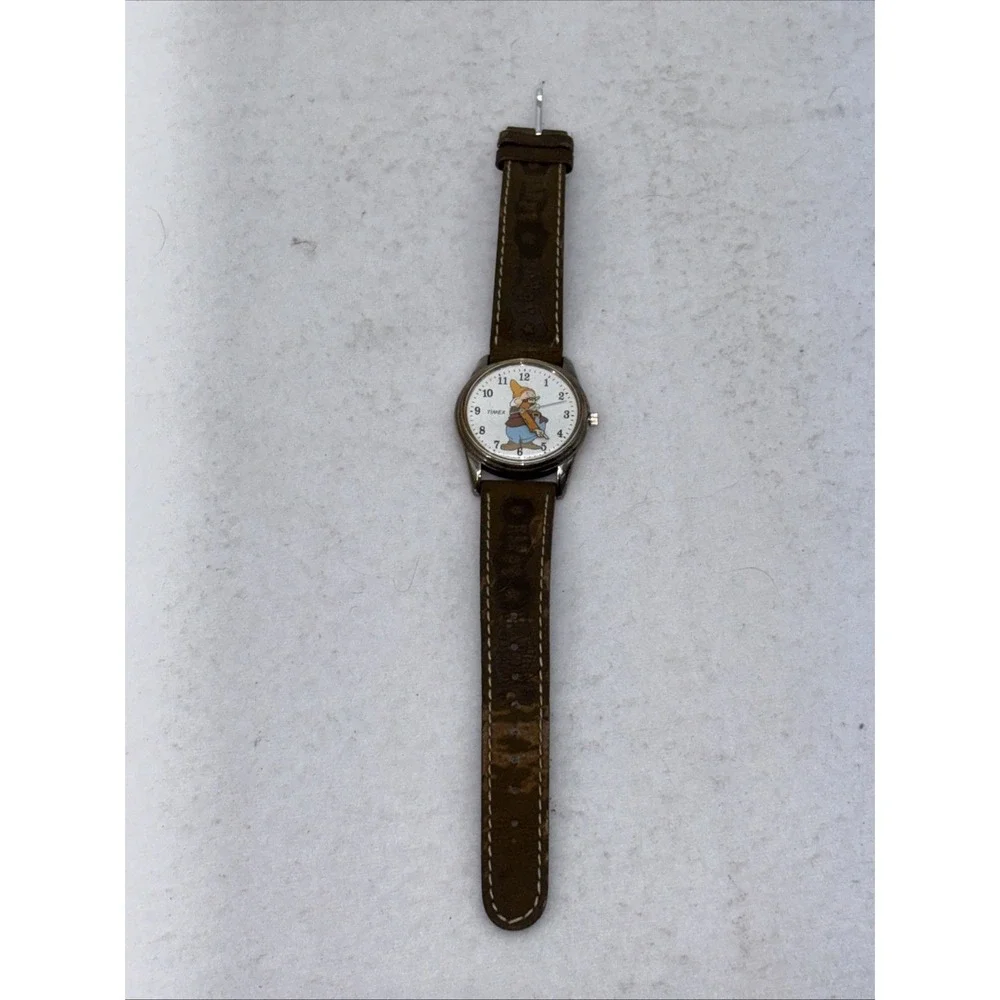 Timex Disney Snow White and the Seven Dwarfs Happy Watch Brown Band